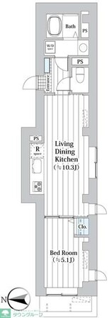 Clarice都立大学の物件間取画像